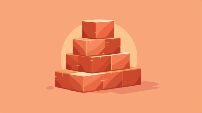Building block icon vector illustration symbol desi