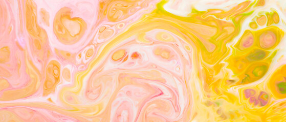 Vibrant Fluid Art Abstract Backdrop with Swirling Organic Shapes