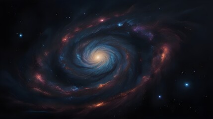 spiral galaxy in space