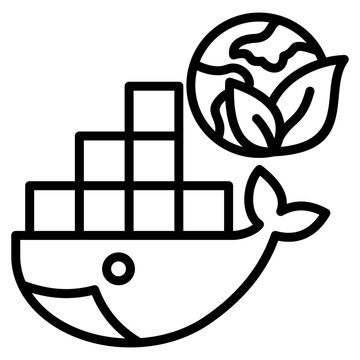 Docker Icon Element For Design