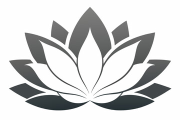 lotus-flower-seen-from-the-front vector illustration 
