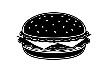 free-psd-fresh-beef-burger-isolated-on-transparent vector illustration 