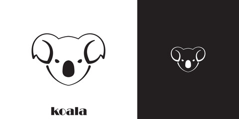 Koala head logo design. © Kholil