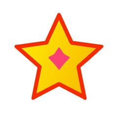 Obraz premium Star Icon Vector - Favorite, Rating, Success, Best, Award, Premium Quality Design for Apps, Websites