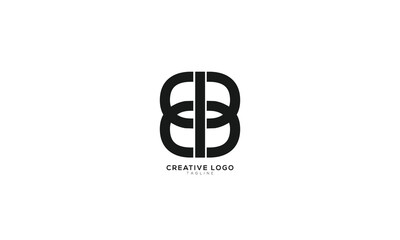 EB EIB Abstract initial monogram letter alphabet logo design