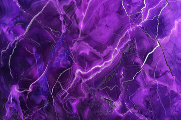 A radiant purple marble canvas, where streaks of neon purple stand out against a darker violet background, evoking a sense of energy and modernity. 32k, full ultra HD, high resolution - obrazy, fototapety, plakaty