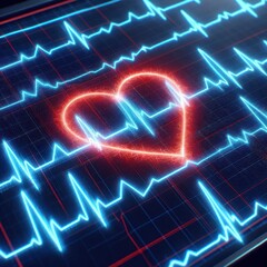 Heart rhythm disorder and medical devices - obrazy, fototapety, plakaty
