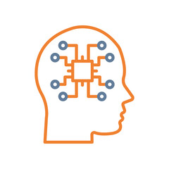 Machine Perception Line Two Color Icon