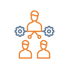 Hiring Line Two Color Icon