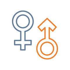 Gender Line Two Color Icon