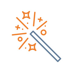 Magic Word Line Two Color Icon