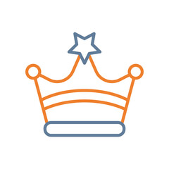 Crown Line Two Color Icon