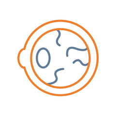 Eyeball Line Two Color Icon