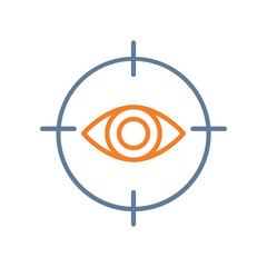 Focus Points Line Two Color Icon