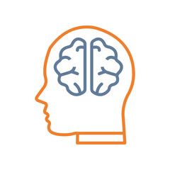 Creative Mind Line Two Color Icon