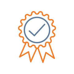 Badge Line Two Color Icon