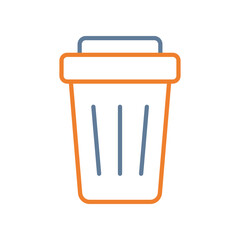 Trash Line Two Color Icon