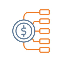 Planning Line Two Color Icon