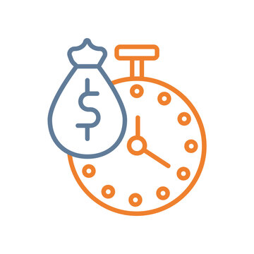 Payment Time Line Two Color Icon