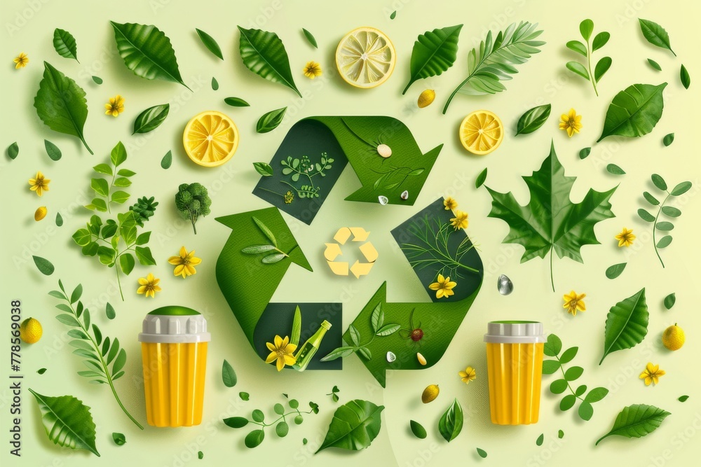 Aufkleber optimizing waste disposal units for sustainable recycling: implementing advanced technologies and ec