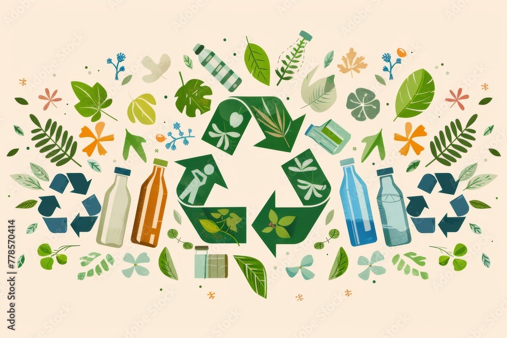 Poster optimizing glass recycling processes: environmental impact reduction through advanced resource conse