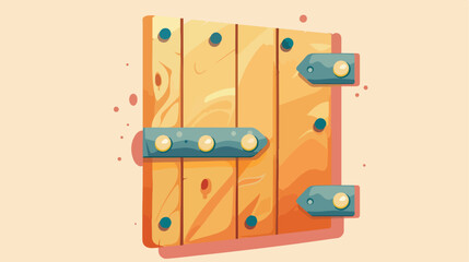 Door hinge icon vector illustration design 2d flat