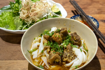 Mi Guang, Vietnamese noodle dish that originated from Quang Nam Province in central Vietnam.