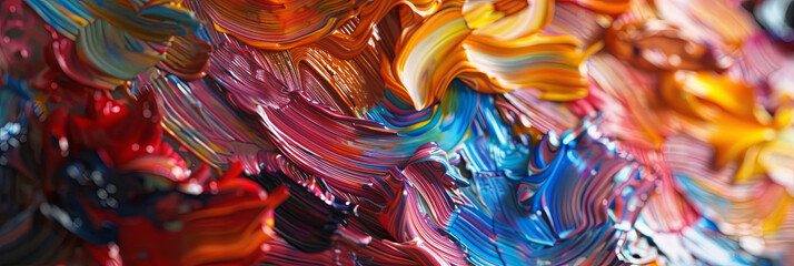 close up of an artist's palette, generative AI