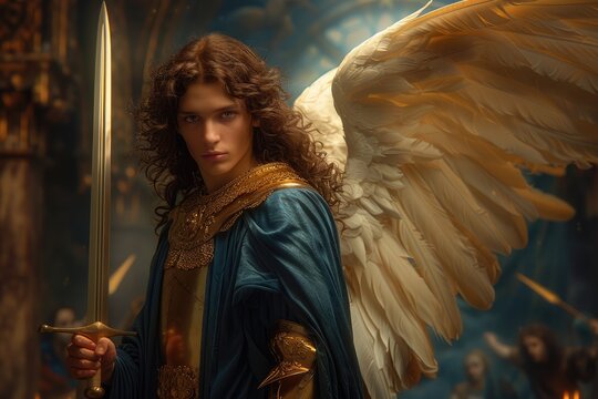 Archangel Gabriel, the celestial emissary bridging judaism, christianity, and islam, embodying divine strength and lordly power, revered as the singular archistratigus in orthodoxy