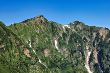 北アルプスの鹿島槍ヶ岳
