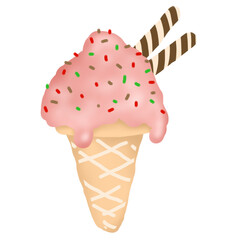 strawberry ice cream