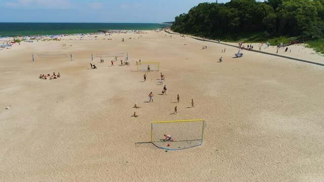 Dubai Beach In Jaroslawiec Plaza Dubaj Aerial View Poland