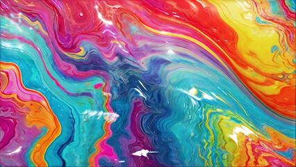 abstract marble rainbow background bright 3d texture