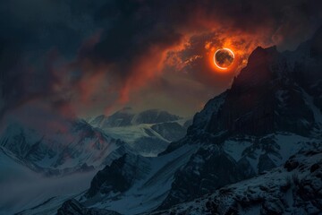 Incredible capture of the solar eclipse. A celestial spectacle to behold