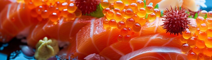 Aromatic sashimi platter