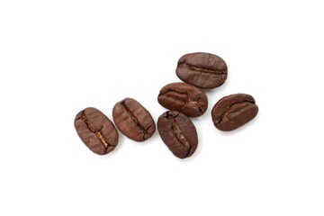 coffee beans isolated on white