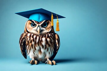 wise owl in the cap