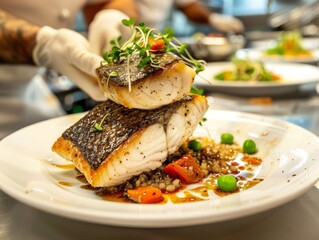 Gourmet chef infuses sea bass with creativity