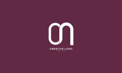 ON CN Abstract initial monogram letter alphabet logo design