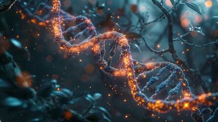 How genetics play a role in Alzheimers disease - obrazy, fototapety, plakaty