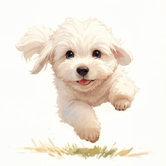 Playful and Adorable Puppy Illustration Artwork - 778601009