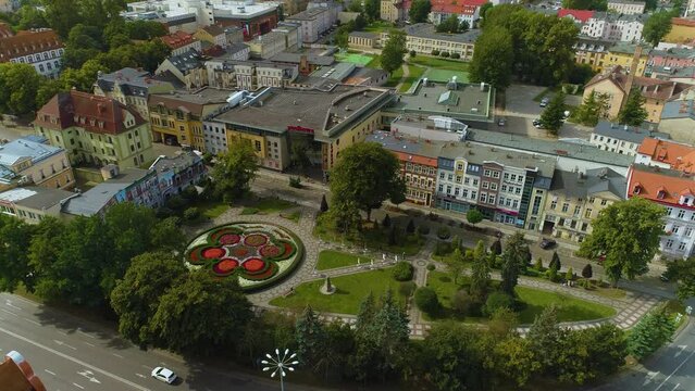 Victory Square Slupsk Plac Zwyciestwa Aerial View Poland