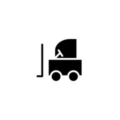 forklift glyph icon