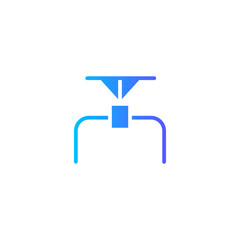 Obraz premium pipe gradient icon