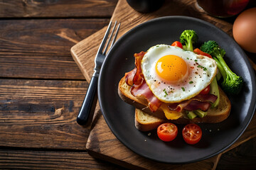 Flavorful English Breakfast Experience - Premium Stock Image