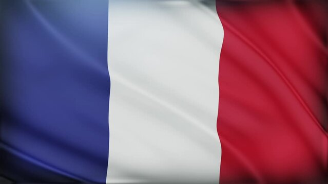 Waving French flag background