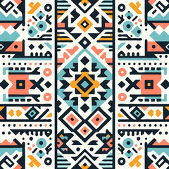 Tribal seamless fabric pattern