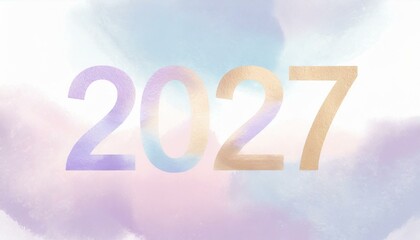 Happy new year 2027 background new year holidays card.
