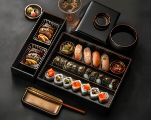 Masterfully handcrafted sushi set