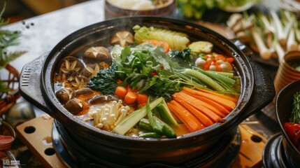 Vegetarian hotpot a colorful and health-conscious dine experience